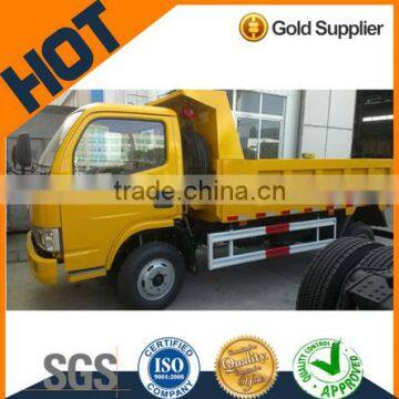 Low price Dongfeng 95HP tipper truck for sale in uganda volume sand tipper truck