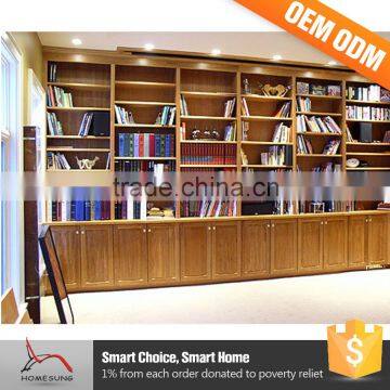 Hight Quality Products Wall Units Teak Solid Wood Bookcase