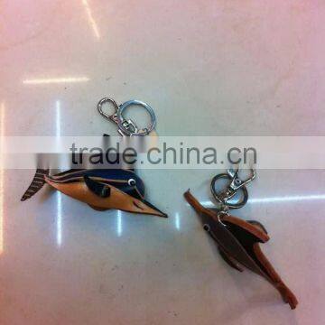 Wholesale Promotion Personal Handmade Soft Leather Animal Key Chain photo-2