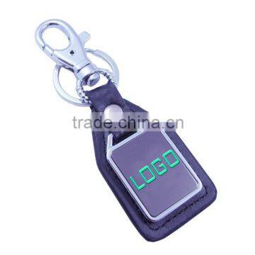 High Quality 3D Metal Leather Car Logo Keychain
