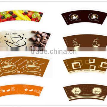 China leading factory coffee paper fan paper for coffee cup making