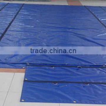 Heavy Duty PVC Lumber Tarp 6' Drop 27'x20' - 3 Rows of D-Rings photo-3