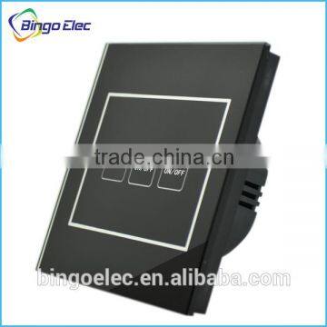intelligent black color 3gang smart touch screen switch