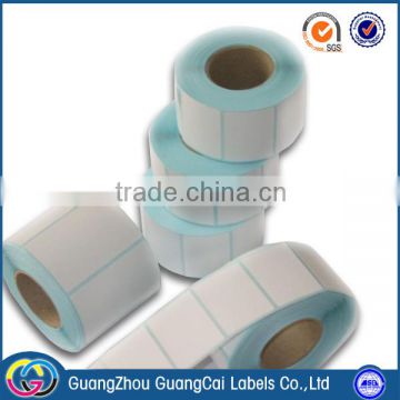 Low price and high quality white blank label printing adhesive stickers and labels