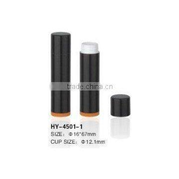 Empty plastic black Lipbalm Container/Lipstick Tube 3.8ml/4.5ml/5.0ml