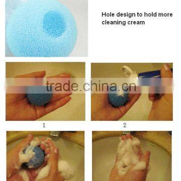 2014 New Arrive Mini Magic Cleaning Face Sponge Ball White