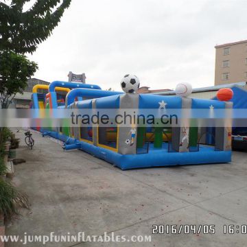 Large Inflatable Playground for kids,High quality Huge Inflatable Obstacle Course,Giant Inflatable Slide Obstacle course sale