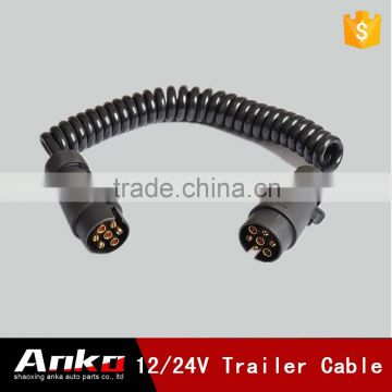 european australia high quality auto parts 7 core spring cable 12v