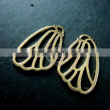 16x26mm 14K Light Gold Plated Filigree Butterfly Wing DIY Pendant Charm 1850188 photo-2
