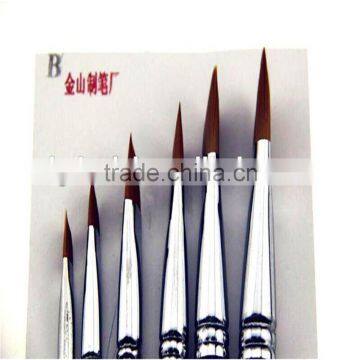 1pcs Professional Nylon hair 6pcs artist brush,oil brush,painting brush for oil