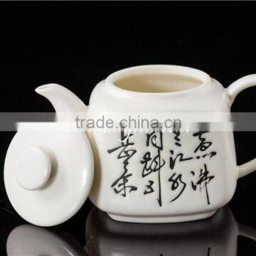 Wholesale Chinese calligraphy ceramic Tea pot