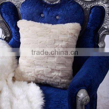 white faux fur luxury and cozy cushions home decor,sofa covers 45x45cm