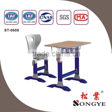 Easy Adjustable Unit , Adjustable Single Desk & Chair,Student Desk and Chair,School Table and Chair