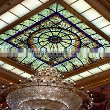 stained glass interior ceiling domes
