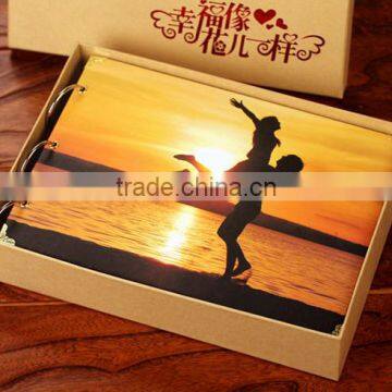 Top Sale Wedding Memory Gift Handmade Diy Storage Kraft Paper Photo Box With Lid photo-4