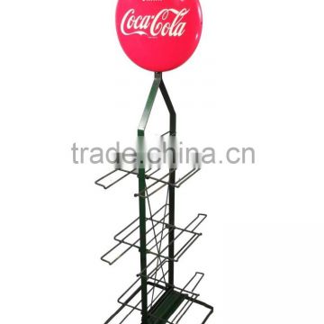 OEM Accepted!! Metal Wire Retail Drinking Water Display Stand and Racks