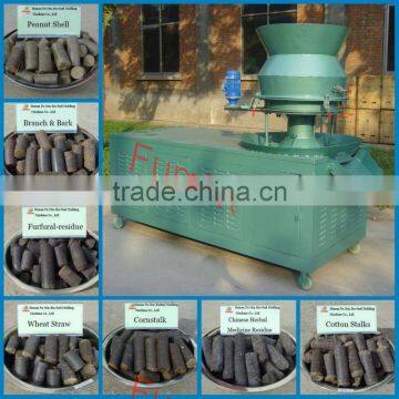 Large partices biomass corn stalk briquette machine