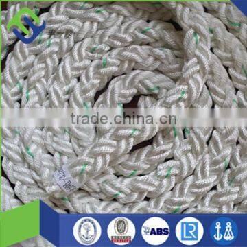 Marine mooring used nylon 8 strand ropes mooring tails, mooring lines