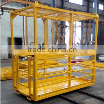 forklift attachment working platform for overhead crane lifting