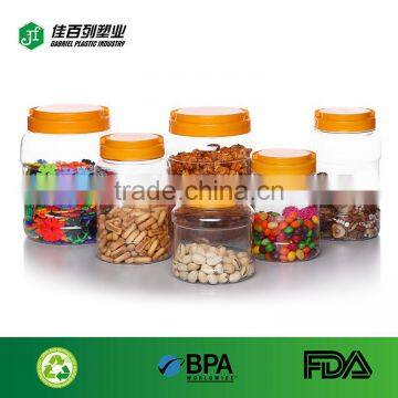 800ML Large capacity plastic candy jar with handle lid