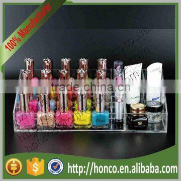 Cheapest Clear Colour 4 Tiers Cosmetics Nail Polish Acrylic Display Stand Rack photo-3