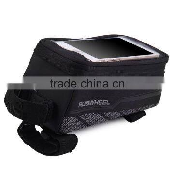 Roswheel Bicycle Mobile Phone Pouch Storage Bag 5.2/5.7inch Touch Screen Frame Front Tube Bicycle Bags photo-4