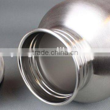 Low MOQ 18/8 Stainless Steel BPA Free Streamline Water Bottle With Opener photo-2