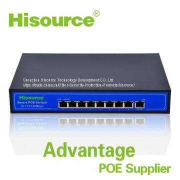 10/100Mpbs 8 port poe switch Fast Ethernet RJ45 LAN MDI Half-duplex&Full-duplex power supply poe switch