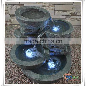 Beautiful led light commercial hotel & garden water fountain