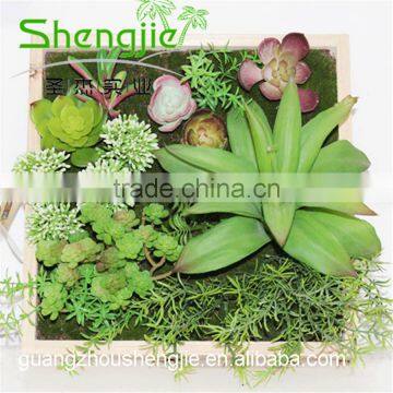 SJLJ013343 Plastic Grass Wall / Fake Green Grass Wall for Garden Home Decoration photo-4