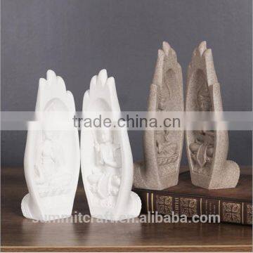 Resin buddha hand sculpture wholesale feng shui products