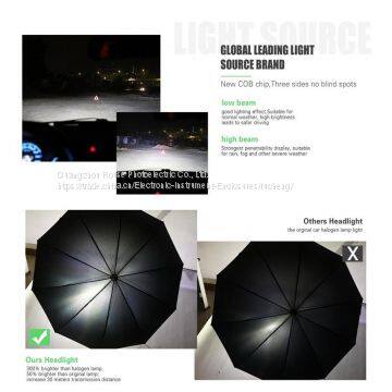 S2 9004 9007 Cob LED Headlight Bulbs 72W 8000LM LED Car Headlamp Hi-Lo Beam Automobile Light Conversion Kit 6500K 12V photo-5