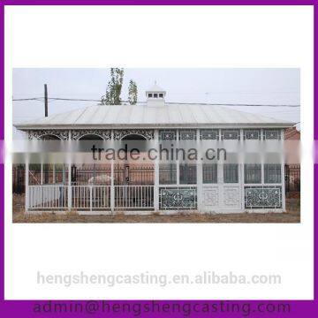 Outdoor White Garden Steel And Glass Houses