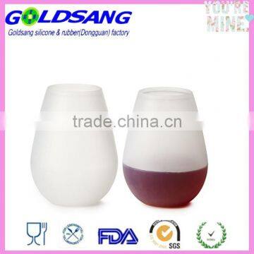 330ml 2 Set Camping Parties Picnics Silicone Wine Drink Glasses photo-3
