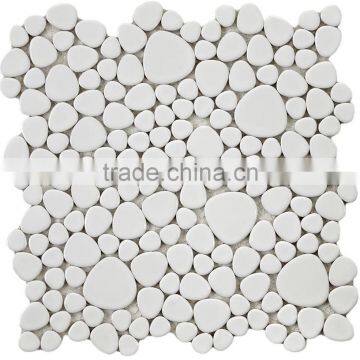 High Quality Pebble White Mosaic Tiles For Bathroom/Flooring/Wall etc & Best Marble Price