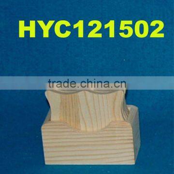 unfinished wavy edge wooden drink coaster set