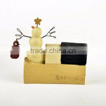 Custom Christmas Resin Small Snowman Figurine Wholesale photo-4