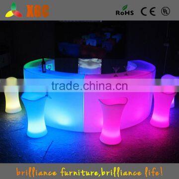 2016 new illuminated round bar table / led light bar furniture / lighting furniture