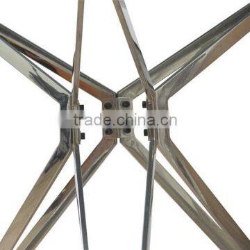 KD Package Stainless Steel Metal Base Glass Top Coffee Table photo-4