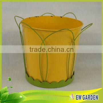 Factory Outlet Beautiful Handicraft Metal Flower Pots With Pedestal photo-2