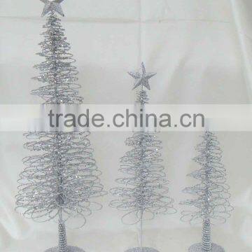 silver wire chritsmas tree