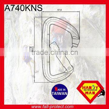 For Mountain Climbing 24KN Straight Gate Aluminum Carabiner For Rescue photo-2