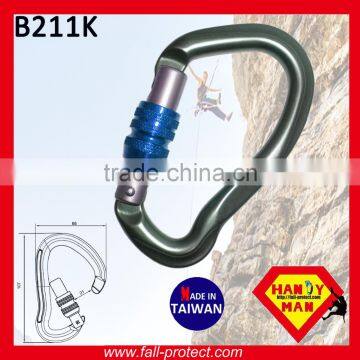 23KN B Type Rescue Mountain Climbing Aluminum Carabiner With Screw Gate photo-3