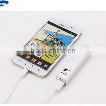 Mini Rechargeable 2600mAh Cuboid Shape Portable Metal Sales Promotion Gift Power Bank photo-2