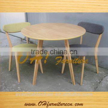 2017 Modern Furniture Elegant Hot Solid Wood Restaurant Furniture Table Chair Set photo-5