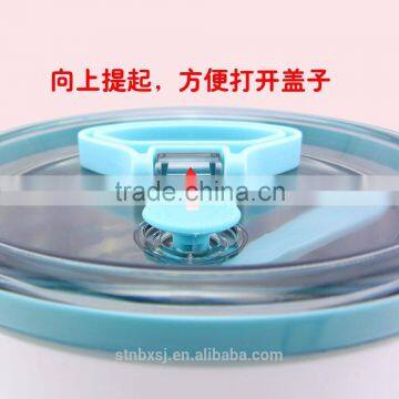 0.9LBig Size Stainless Steel Inner Heated Bento Round Shape Lunch Box photo-2