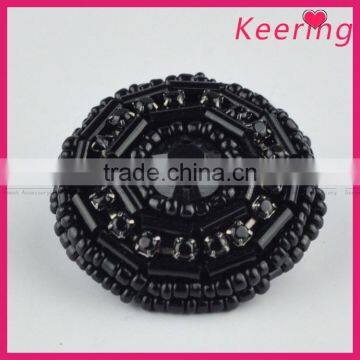 Keering New Arrival Black Handmade Sew on Decorative Buttons for Fur Coat WBKA-302 photo-3