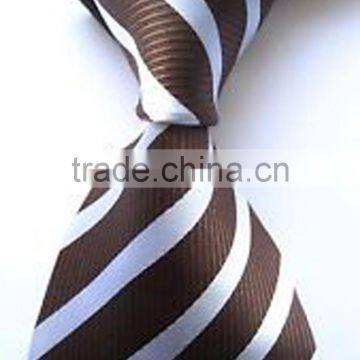 Chocolate 100%silk men's necktie