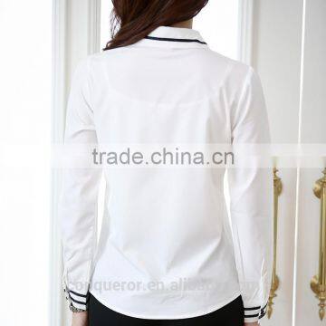 Custom Made Cotton Shirt for Office Lady 2016 photo-4