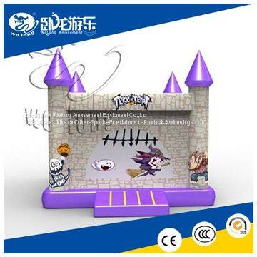 Purple Castle Inflatable House for Children Playing on Sale